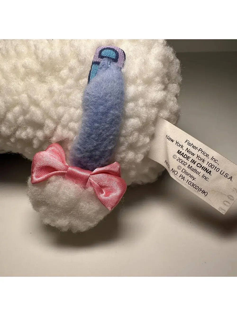 NWT Vintage Y2K Fisher Price 2002 Disney Baby Springtime Eeyore Lamb Mini Plush